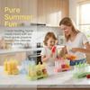 Ice Popsicle Maker Mold Set of 6 Reusable Easy Release BPA Free Silicone Freezer Tray for Healthy Homemade Snacks Cold Drinks