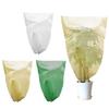 Antifreeze Plant Covers with Suck Rope Design Reusable PVC Non-woven Freeze for Protection Fits for Shrubs/ Potted Flowe