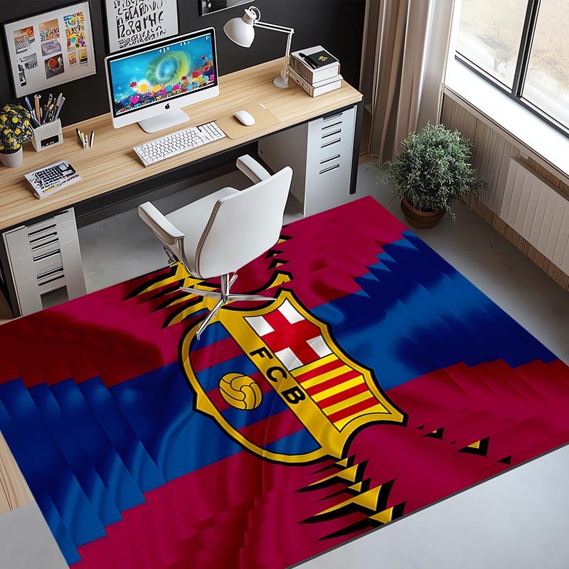 Tappeto con Fantasia Squadra di Calcio, Tappetino Interno/Esterno, per Picnic, Sala Giochi, Camera da Letto, Ufficio, Soggiorno, Tappeto Decorazione Casa, Regalo di Compleanno