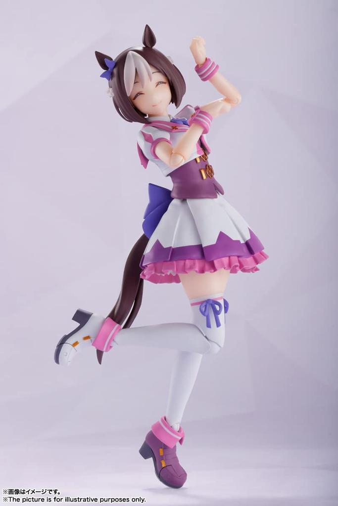 TAMASHII NATIONS Uma Musume Pretty Derby Special Week 130mm Malt Bevegelig Figur S.H.Figuarts Ca. PVC og ABS