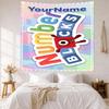 Numberblocks Custom Your Name Wall Decor Tapestry Art For Pet Memorial Birthdaywedding Party Backdrop Family Gift