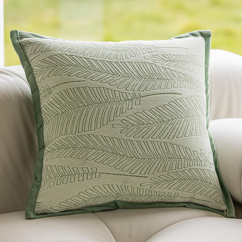 45x45cm French Green Pillowcase Embroidered Plush Throw Pillow Cover Living Room Sofa Decor Pillow Headboard Cushion Covers