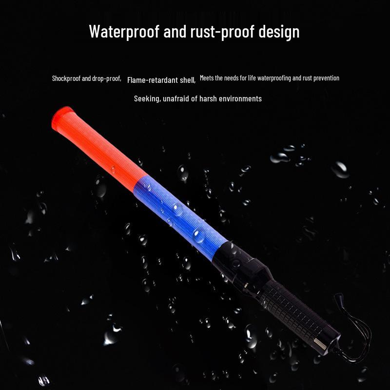 Rechargeable LED Traffic Baton Flashing Emergency Night Warning Stick