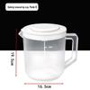 Großer Kunststoff-Messbecher 2500 ml mit Skala und Deckel zum Mischen und Aufschlagen
