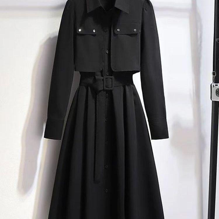 2026 Slimming Autumn Waist-Cinching Shirt Dress: Timeless Style for a Youthful Look