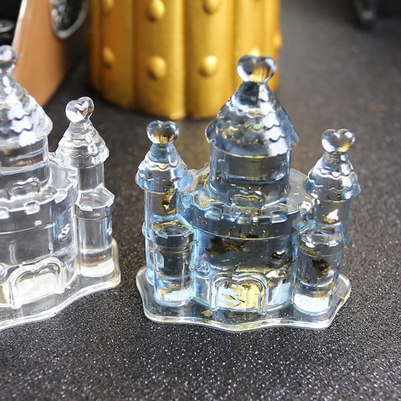Exquisite Castle Resin Molds Epoxy Casting Fairy Land Mold Silicone Soap Jewerly Making Mould DIY Art Craft Home Decor