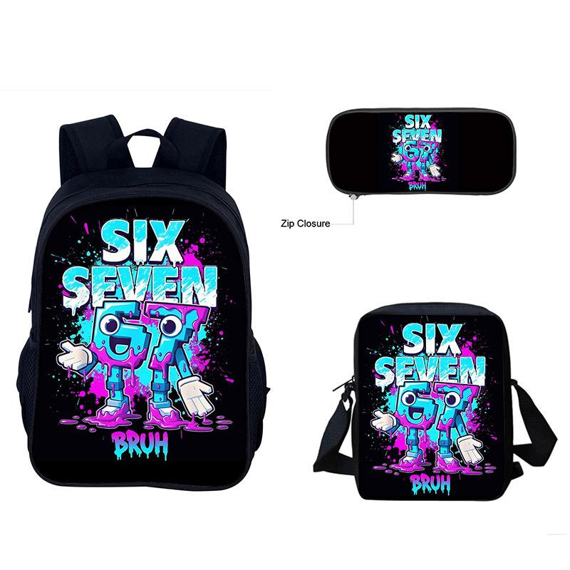 Dragon Ball Anime Goku Sac à dos double couche 2 pièces/set Sac à dos scolaire pour enfant, Trousses à crayons Sacs pour apprenant Mochila Rucksack