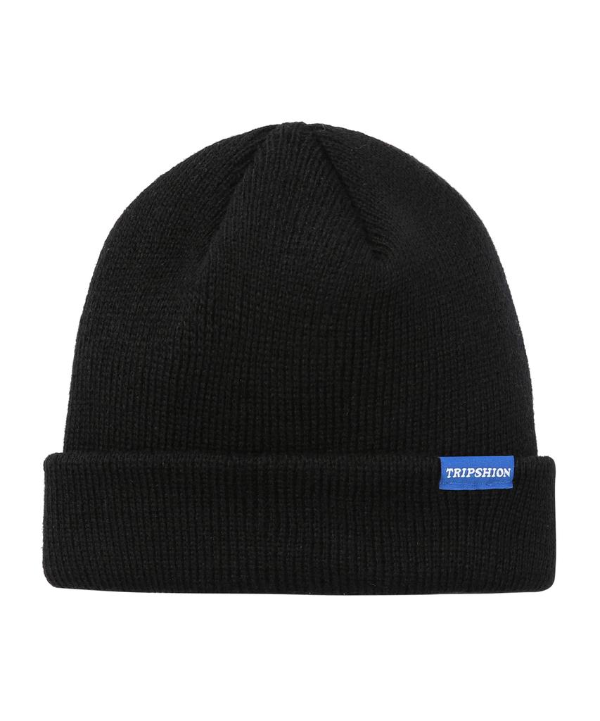 TRIPSHION Blue Label Watch Cap - Black