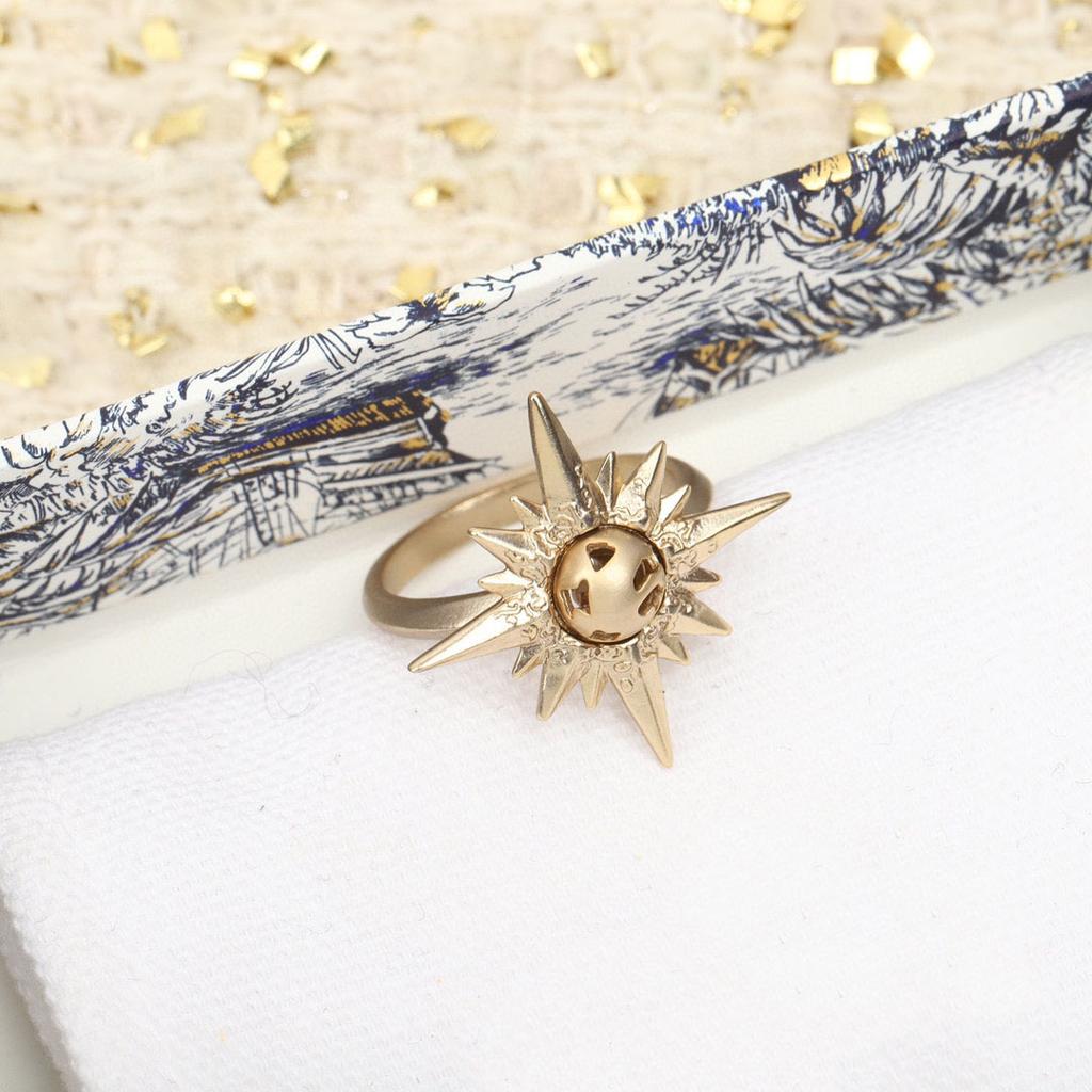 New Hot Brand Vintage Women's Rings Luxury Jewelry for Women Designer Rings Fine Quality Fashion Lady Party Classic Sun Rings