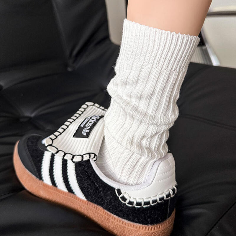 Ballet Loose Fit Long Compression-Free Knit Daily Socks R277