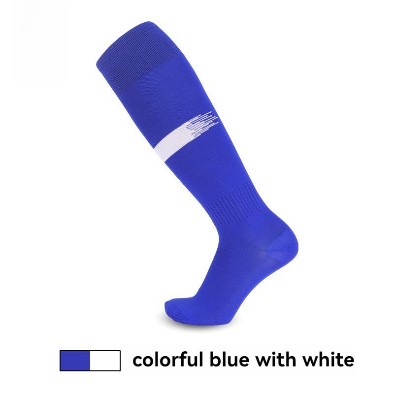 1 Pair Adults Kids Sports Soccer Socks Men Boy Knee High Breathable Towel Bottom Football Training Long Stocking Hockey Sock