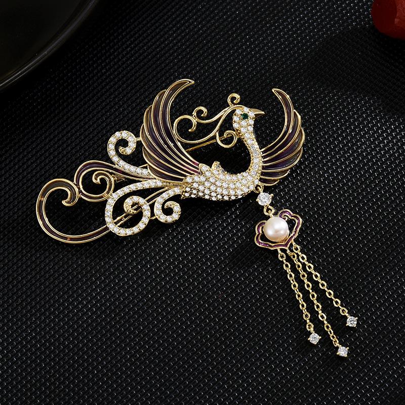 Senior Brooches Flower Leaf Brooch Pins for Women Suit Pendant  Fashion Brooches Jewelry