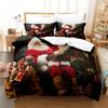 Santa Claus Bedding Set Duvet Cover New Year Gift Quilt Cover Boys Girls Bed Set Christmas Decorations House Bedding Set