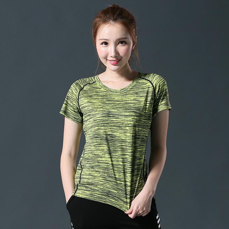

Удобная футболка из ледяного шелка, женские летние футболки с короткими рукавами, скользкий материал, женские тренировочные сетчатые быстросохнущие топы M зелёный