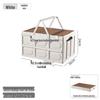 Customizable Outdoor Camping Trunk Organizer - Folding Storage Box