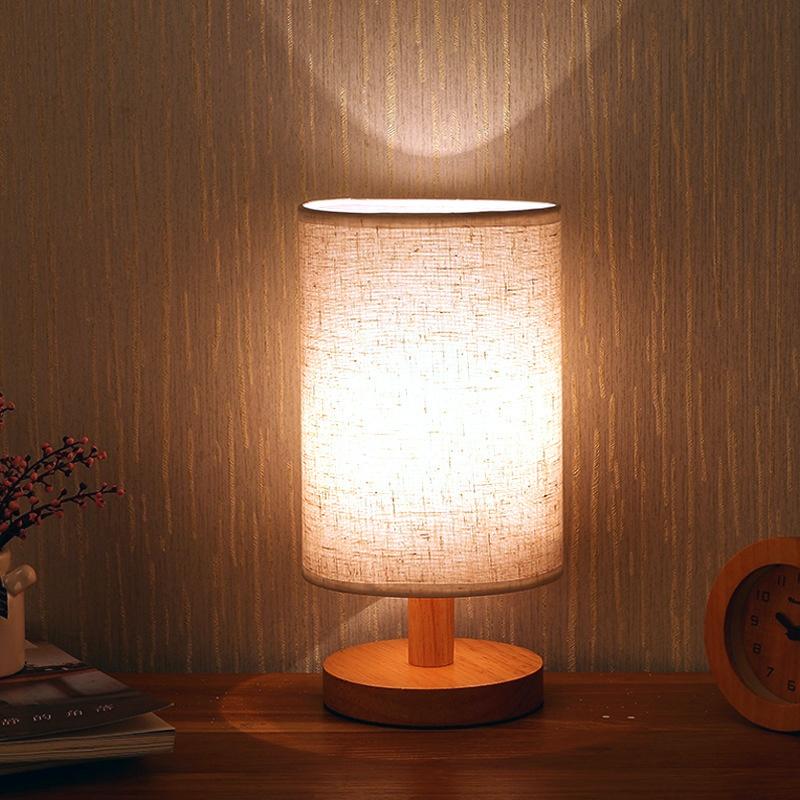 Modern minimalist desk lamp with USB power and tri color light switch control, home bedroom decorative desk lamp, gift lamp