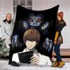 1pc D-Death Note1 Theme Blanket - Digital Print, Polyester, Cozy for All Seasons, Perfect for Outdoor, and Travel
