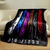 Distressed Colored Belts Jiu Jitsu Throw Blanket bedroom Blanket for Livingroom Couch lunch break Soft throw for Friend's festival Gift