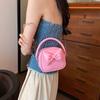 Chic Design Bowknot Women Handbags Solid Colour All-Matched Chains Crossbody Bags  New Female Mini Square Packs