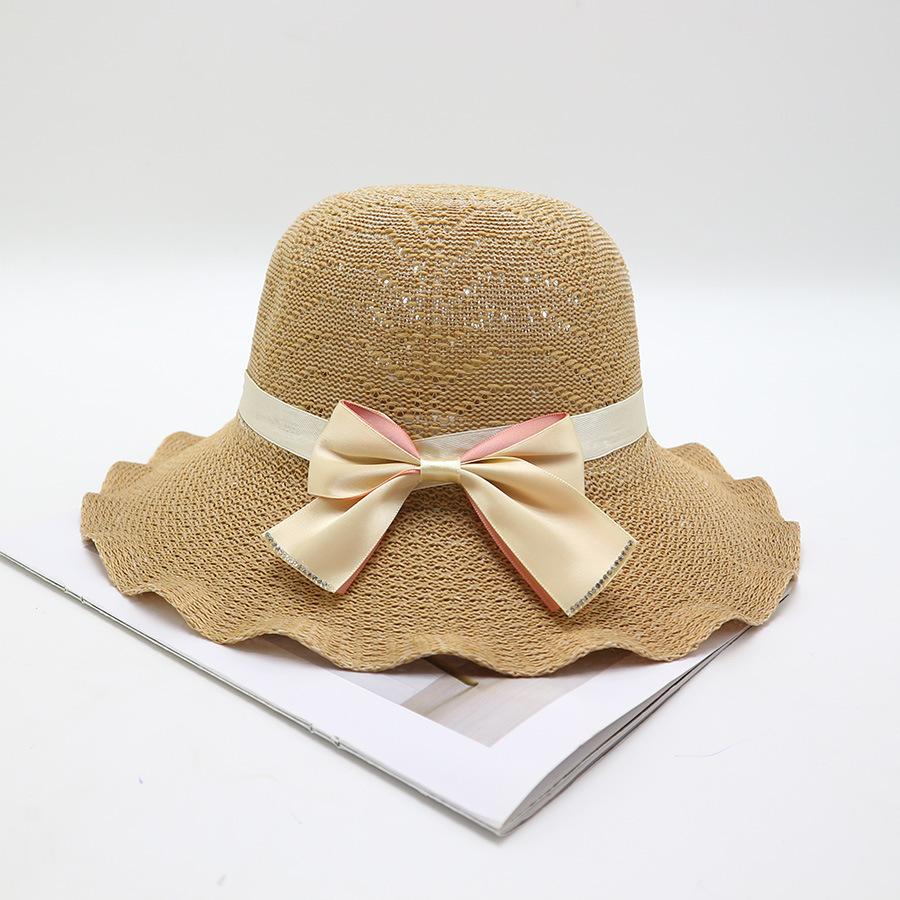 Women's Straw Hat with Large Brim, Summer Shading, Sweet and Versatile Cool Hat, Seaside Beach Hat, Sunscreen Hat, Women's Model
