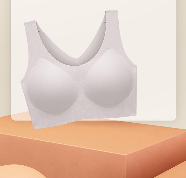 Cloud Seamless Women's One-Piece Bra, Size-Free for Large or Small Busts, Fixed Cup, Thin Design