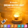 1 Piece Dynamic Water Ripple Night Light Desktop Projection Light Bedroom Game Room Ambient Light Christmas Valentine's Day Gift