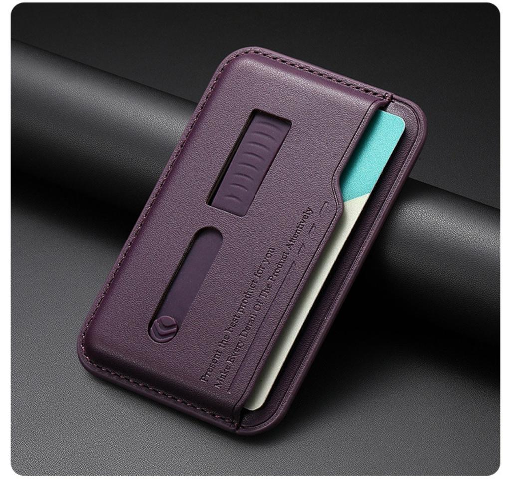 Strong Magnetic Wallet Slots Card Holder Case for Magsafe IPhone 17 16 15 14 13 Pro Max with Card Slots Finger Ring Wrist Strap
