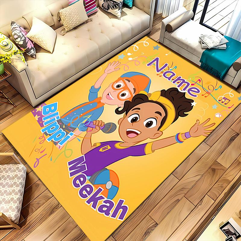 Custom personalization Blippi Area Rug - Perfect For Kitchen, Bathroom,Laundry Room Decor Large Size Available,Gift All Seasons