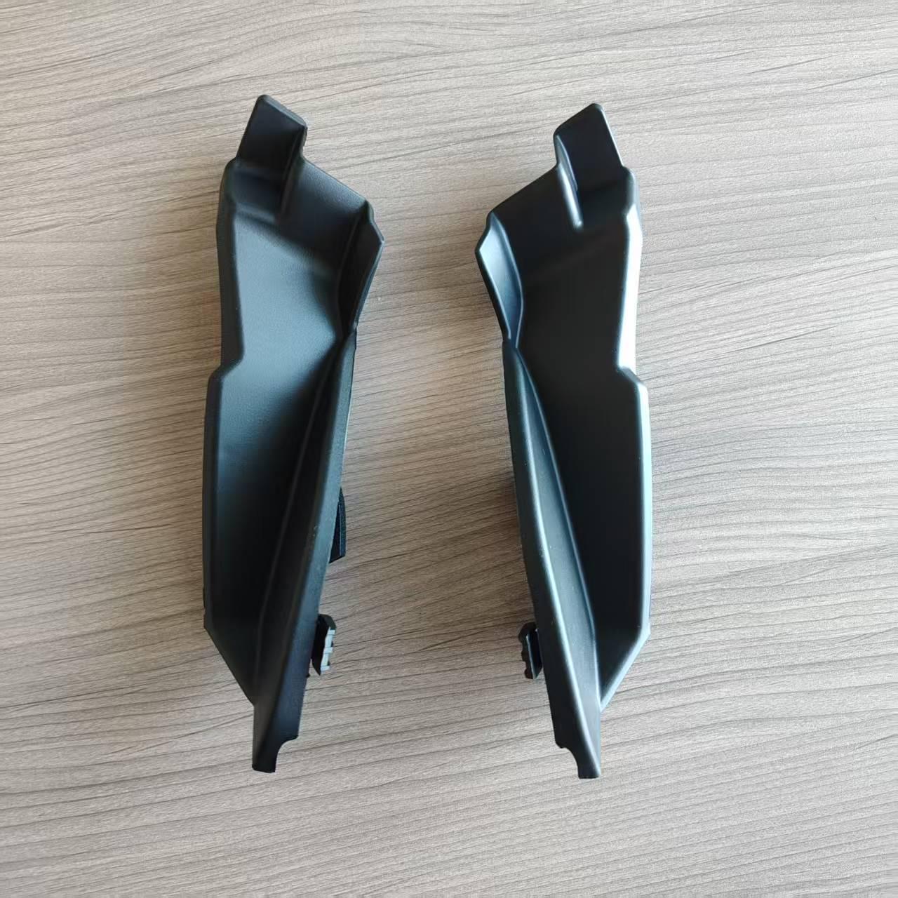 2015-2022 Bluebird A-Pillar Black Rearview Mirror Trim & Fender Deflector Right