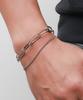 Blancier Unbalanced Bm264B1245 Asymmetrical Mix Chain Layered Bracelet
