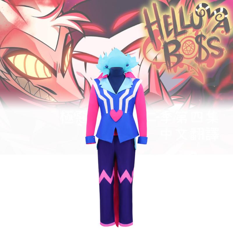 Helluva Hazbin Hotel Boss Cosplay Costume Spandex Material Outfit Performance