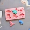 Dinosaur Silicone Cake Mold For Baking Kid Cartoon Dino Chocolate Candy Tray Soap Candle Making Tools Cupcake Topper Decorating
