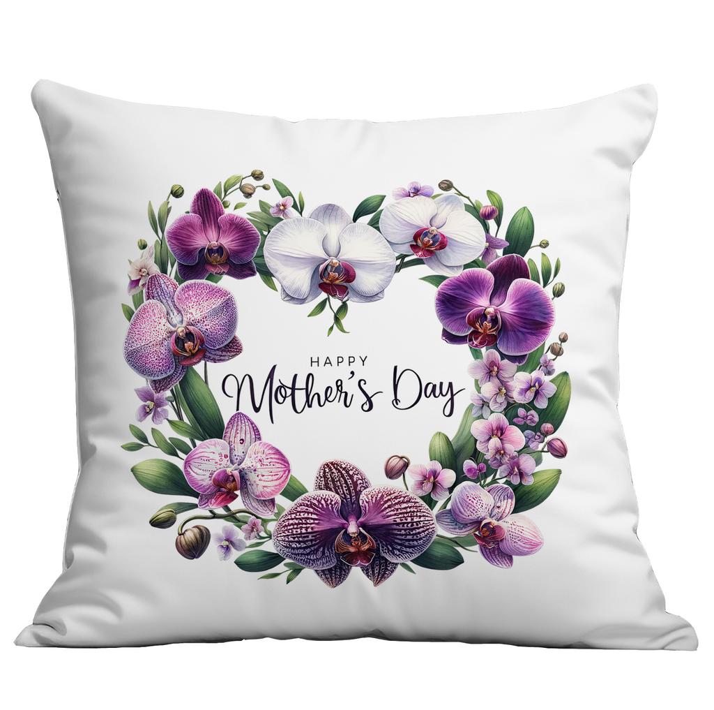 New Mother's Day Creative Wreath Letter Pillow Case Home Sofa Cushion Pillow Case