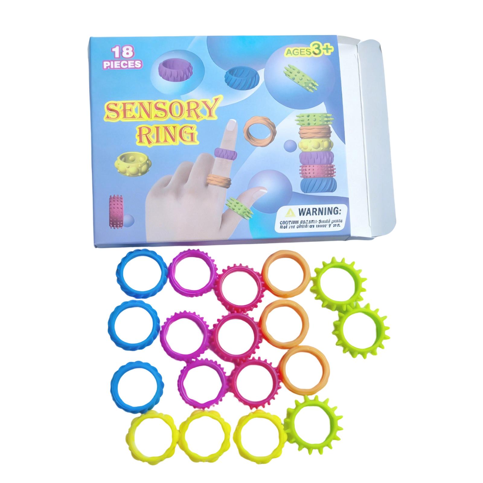 

Children s Silicone Sensory Ring Silicone Decompression Toy One Size
