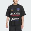 adidas Originals Moto Short Sleeve Racing Style High Neck Loose Fit T-Shirt Men Tops KH1195