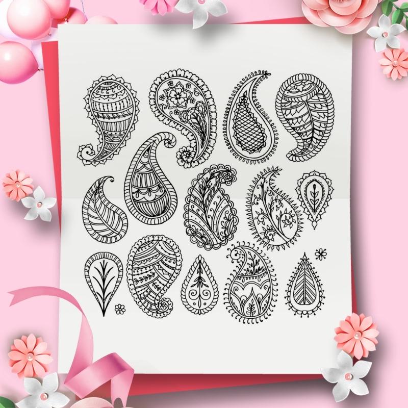 Flower Silicone Stamps Clear Scrapbooking Decorative Stampers for Scrapbooking Journals DIY Album Gift Wrap