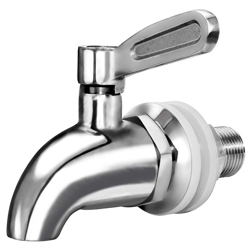 304 Stainless Steel Wine Barrel Replacement Faucet, Beverage Juice Water Barrel Faucet, Glass Wine Jar Faucet, Coffee Spigot
