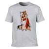 Unisexs  Cotton TShirt Jesus The Good Shepherd Graphic Print Religious Christian Casual Tee Top