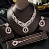 Vintage Luxury Style Necklace, Earrings, Bracelet, Three Piece Set Suitable for Brides' Weddings, Red Carpets, Birthday Parties
