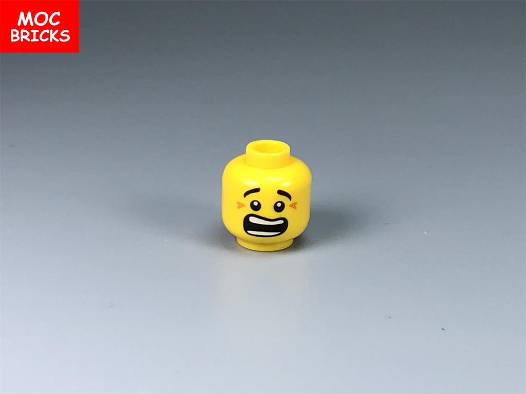 10pcs MOC Bricks Male and Female Figure Head Face Expression DIY Mini Dolls Model Building Blocks Educational Toys