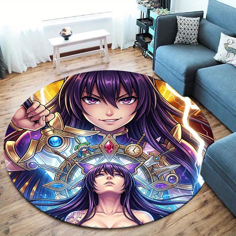 Date Live Round Area Rug Carpet Rug For Living Room Bedroom Sofa Playroom Decor Nonslip Floor Mat