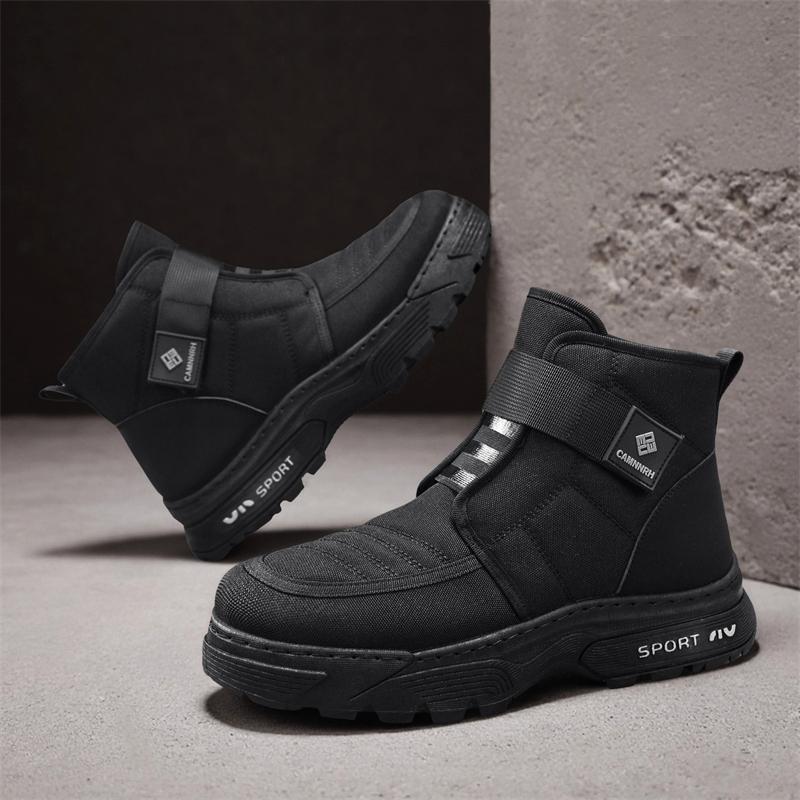 New Men's Classic Winter Fashion High Top Thick Sole Snow Shoes Comfortable Soft Sole