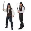 Men Pirate Captain Cosplay Costume Jack Sparrow Style for Halloween Masquerade