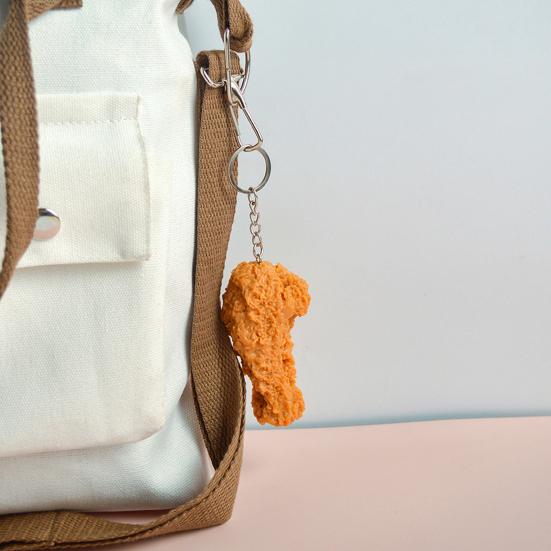 Klíčenka s jídlem Imitace Kuřecí stehno Křídla Kuřecí nugety Přívěsek