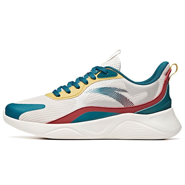 

New Anta Lingyun Cushioned Slip-Resistant Abrasion-Resistant Low-Top Running Shoes Men s Cyan White 912035562-3 42