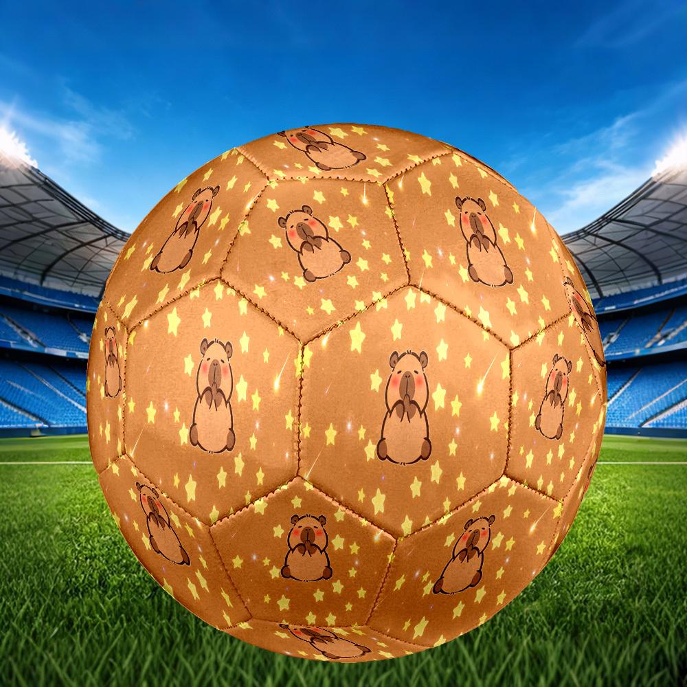 1pc Bear Stars Size 5 Soccer Ball Professional Match Training Football Indoor &Outdoor Sports Ball Lightweight Durable C6568