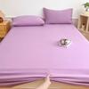 3PCS/1 Set Bedding Set 1 Sheet+2 Pillowcase Mattress Cover Protector Adjustable Bed Fitted Sheet Cover With Elastic Band