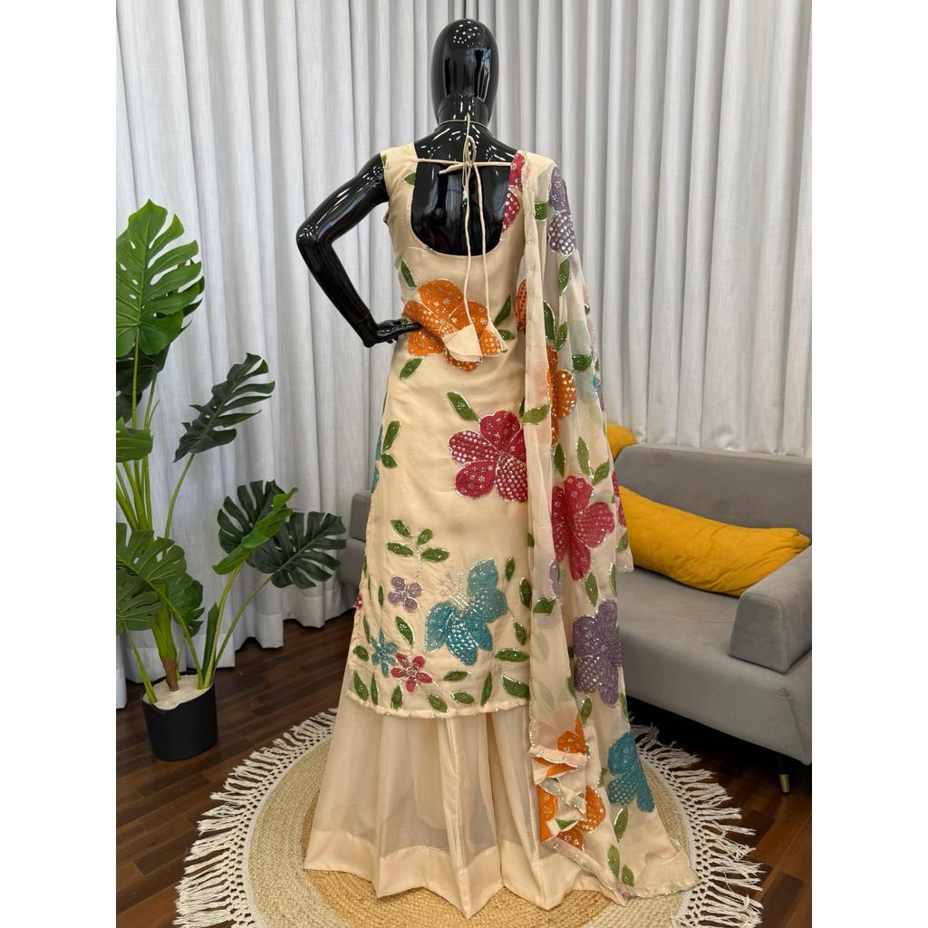 Salwar Kameez Indain Pakisatni Dress Bollywood Wedding Wear Top Palazzo Suit