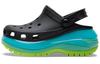 Mega Crush Clogs 'Preto Multi' 207988-0C4