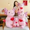 Love Pink Heart Salamander Plush Toy Doll Gift Pillow Room Ornament Decoration